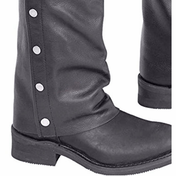 VIKING CYCLE PLAIN MOTORCYCLE CHAPS SIZE M - Picture 3 of 6